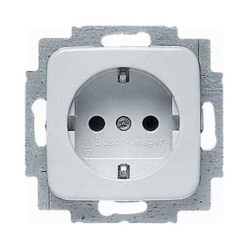 Розетка SCHUKO 16А 250В с защитными шторками, серия Reflex SI, цвет альпийский белый, 2CKA002013A5371