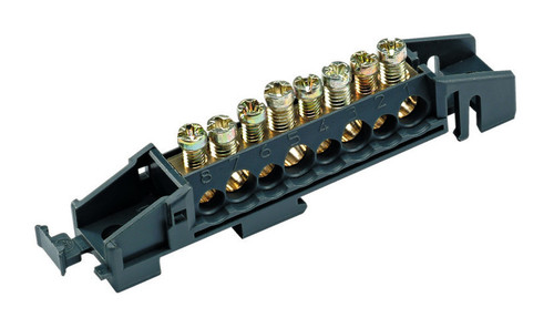 КЛЕММНИК 80А 8 ОТВЕРСТИЙ 85ММ, 13576
