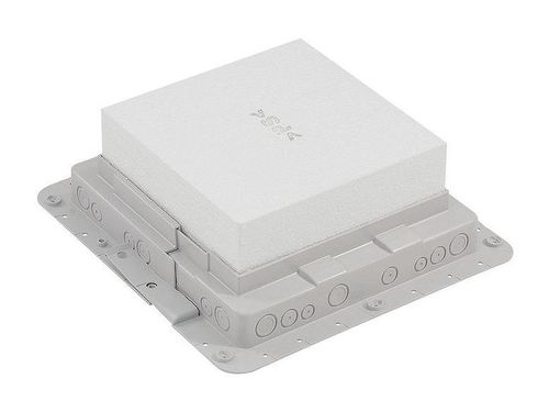 Пластиковая монтажная коробка - для встраивания напольных коробок на 18 модулей, 089631