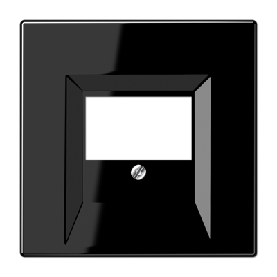 Накладка на аудиорозетку JUNG LS 990, черный, LS969TSW