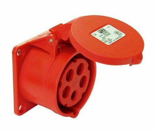 Розетка стационарная 115 3Р+РЕ+N 16А 380В IP44 РС-102 D, 26030DEK