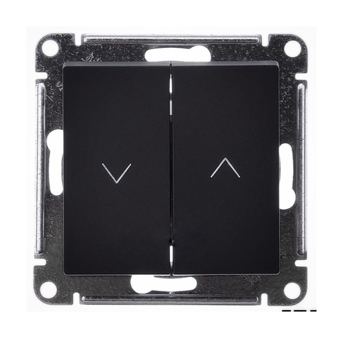 ATLASDESIGN 1-клавишный ВЫКЛЮЧАТЕЛЬ 2-полюсный, 10А, мех., БАЗАЛЬТ, ATN001419