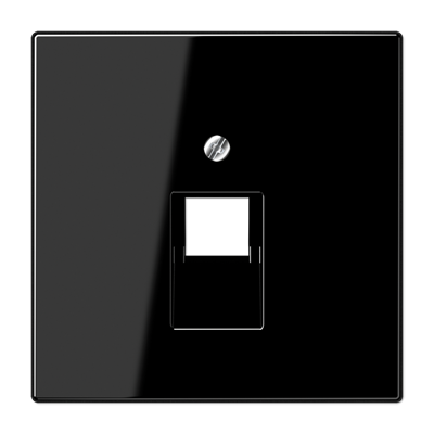 Накладка на розетку информационную JUNG LS 990, черный, LS969-1UASW
