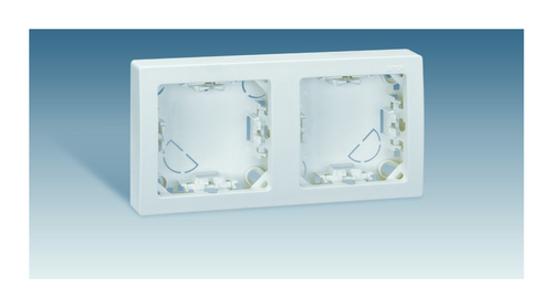 S73Loft Рамка на 2 поста вертикальная 75х146мм, бел., 73621-60