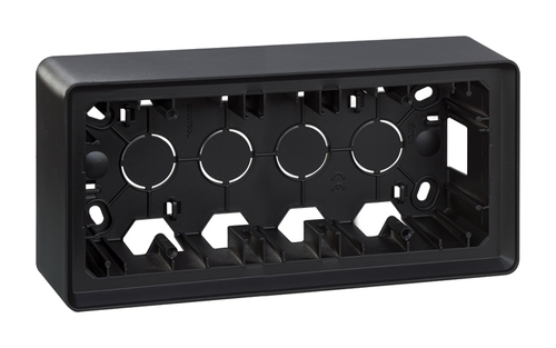 Коробка наружной установки на  3 поста, графит , SIMON 82 Detail, 8200770-038