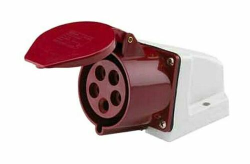 Розетка стационарная 125 3Р+РЕ+N 32А 380В IP44 РС-102 D, 26033DEK