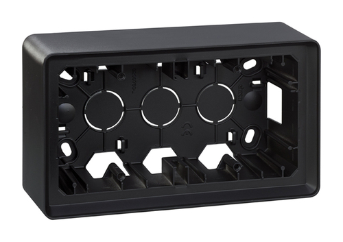 Коробка наружной установки на  2 поста, графит , SIMON 82 Detail, 8200760-038