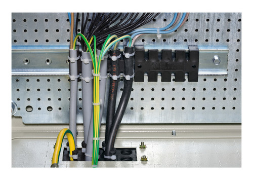 ПЛАСТИКОВЫЙ ДЕРЖАТЕЛЬ ДЛЯ КАБЕЛЕЙ Ш140, NSYSCCDINLG140