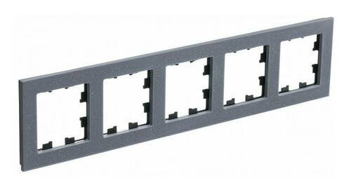 Рамка 5 постов Systeme Electric ATLASDESIGN NATURE, мрамор айс грей, ATN343205