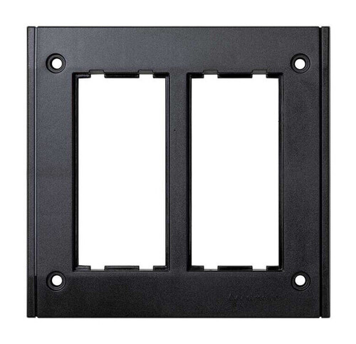 Рамка настенного блока встраиваемого монтажа CIMA Pro на 2 двойных поста, графит, SBM202-14