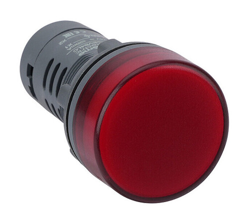 Сигнальная лампа SB7 моноблочная 22мм красная LED 230В АС, SB7EV04MP