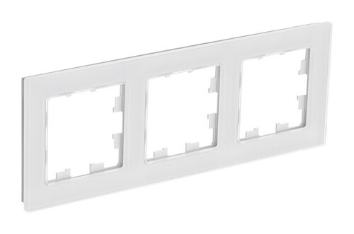 Рамка 3 поста Systeme Electric ATLASDESIGN NATURE, белый, ATN360103