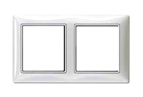 Рамка 2 поста ABB BASIC55, альпийский белый, 2CKA001725A1480