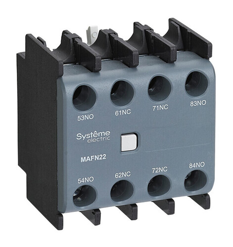 ДОП. КОНТ. БЛОК MC1G//E 2НО+2НЗ ФРОНТАЛЬНЫЙ МОНТАЖ, MAFN22