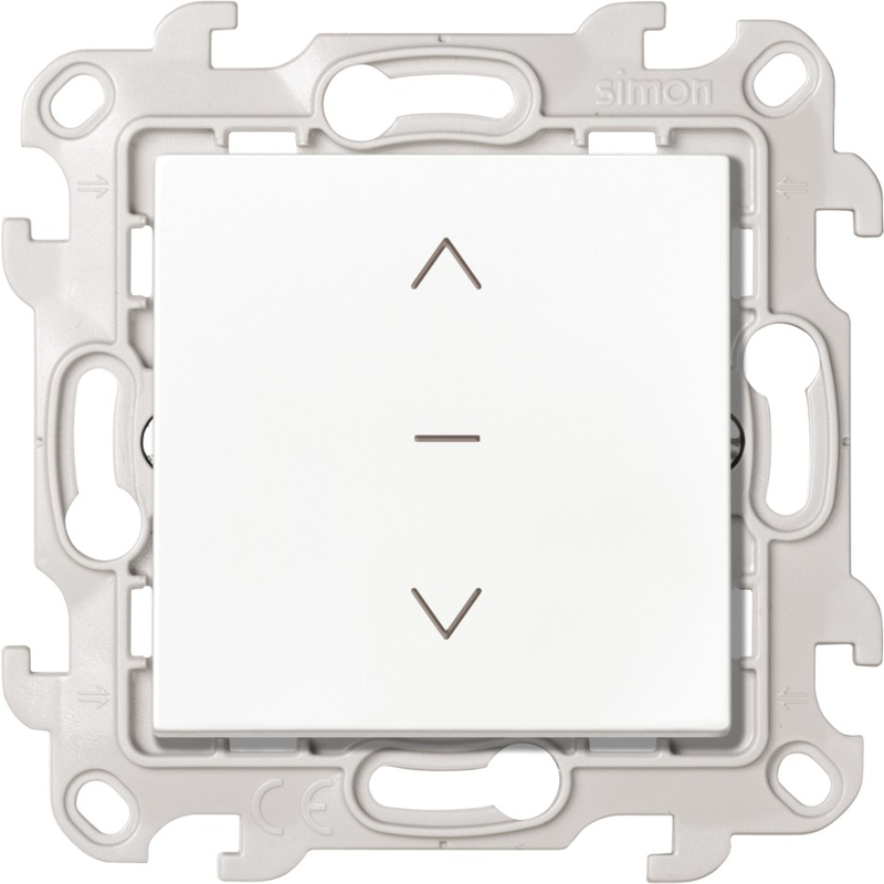 Выключатель жалюзи 3-позиционный с фиксацией Simon 24 Harmonie, белый, 2420333-030