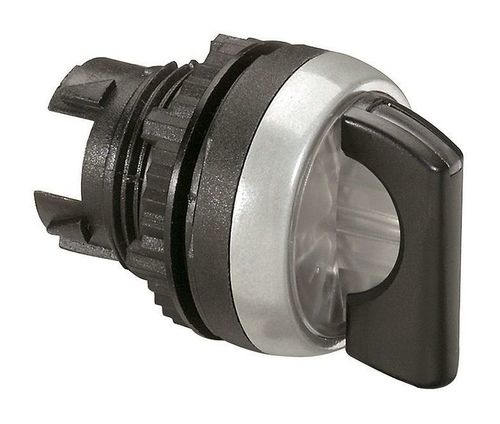 Переключатель - Osmoz - для комплектации - с подсветкой - 2 положения с фиксацией - 45° - чёрный, 024033