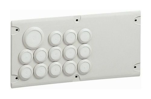 Пластина для ввода кабеля Cabstop IP 55 - 13 x диам. от 5 до 14 мм - 1 x диам. от 14 до 24 мм, 036494