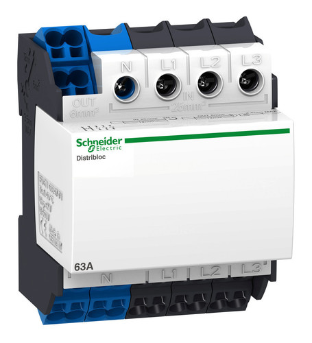 РАСПР.КОЛОД. DISTRIBLOC 63A,ВВОД СНИЗУ, 04040