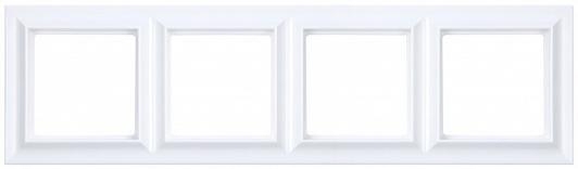Eco Profi Standart Рамка  4-местная, цвет Белый, EPS484WW