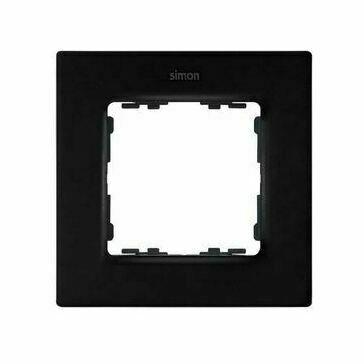 Рамка 1 пост Simon 82 CONCEPT, черный матовый, 8200617-098