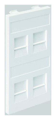 Simon Connect Белый Адаптер на 4 RJ45 CJ545U(FM), CJ546U(FM), шторки, Cima-модуль 52x108мм, S76C-9