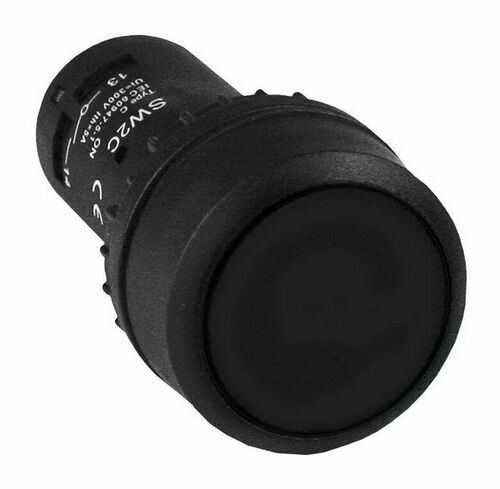 Кнопка SW2C-11 с фиксацией черная NO+NC EKF PROxima, sw2c-11f