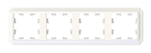 Рамка 4 поста Systeme Electric ATLASDESIGN ANTIQUE, жемчуг, ATN100404