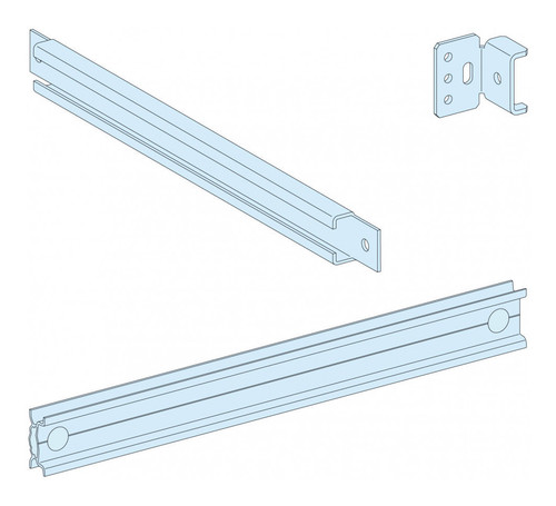 РЕГУЛИРУЕМАЯ МОНТАЖНАЯ РЕЙКА Ш400, 03404