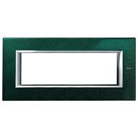 Рамка 6 модулей BTicino AXOLUTE, малахит