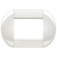 Рамка 3 модуля BTicino LIVING LIGHT, горизонтальная, белый