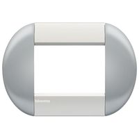 Рамка 3 модуля BTicino LIVING LIGHT, горизонтальная, небесный