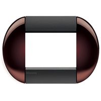 Рамка 3 модуля BTicino LIVING LIGHT, горизонтальная, бордовый