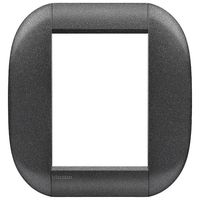 Рамка 3+3 модуля BTicino LIVING LIGHT, горизонтальная, графит