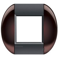 Рамка 3+3 модуля BTicino LIVING LIGHT, горизонтальная, бордовый