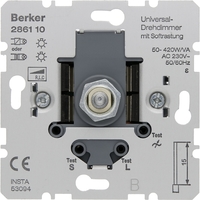 Механизм поворотного светорегулятора-переключателя Berker Коллекции Berker, 420 Вт