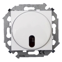 Светорегулятор-переключатель поворотный Simon SIMON 15, 500 Вт, белый