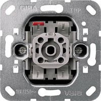 Механизм выключателя 1-клавишного кнопочного Gira Коллекции GIRA, скрытый монтаж