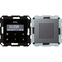 Комплект цифровое FM-радио Gira SYSTEM 55, антрацит