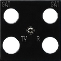Накладка на розетку телевизионную Gira SYSTEM 55, черный