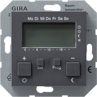 Термостат комнатный Gira SYSTEM 55, антрацит
