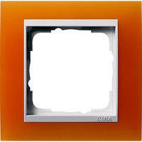 Рамка 1 пост Gira EVENT, полупрозрачный оранжевый матовый