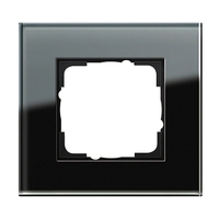 Рамка 1 пост Gira ESPRIT, черное стекло