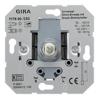 Светорегулятор поворотно-нажимной Gira Коллекции GIRA, 420 Вт