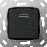 Розетка HDMI Gira SYSTEM 55, черный