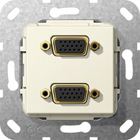 Розетка VGA Gira SYSTEM 55, бежевый