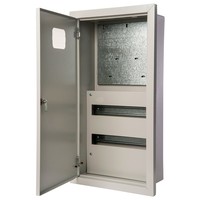 Распределительный шкаф DEKraft ЩРУВ 30 мод., IP31, встраиваемый, сталь, серая дверь