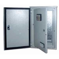 Распределительный шкаф DEKraft ЩРУН, 9 мод., IP31, навесной, сталь, серая дверь