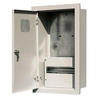 Распределительный шкаф DEKraft ЩРУВ 12 мод., IP31, встраиваемый, сталь, серая дверь