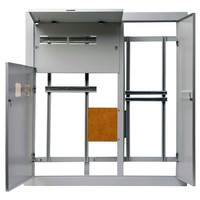 Этажный щит DEKraft ЩЭ-2 мод., IP31, встраиваемый, сталь, серая дверь