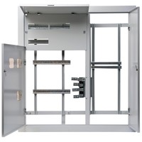 Этажный щит DEKraft ЩЭ-3 мод., IP31, встраиваемый, сталь, серая дверь, с клеммами